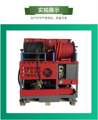 津沃牌大流量配备600L大水箱 远程遥控型高压水疏通机 管道疏通机
